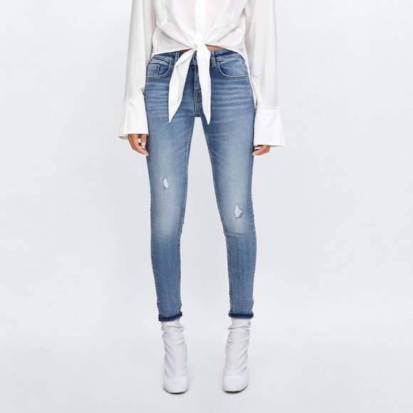 Zara Pants - Z1975 CUFFED JEANS